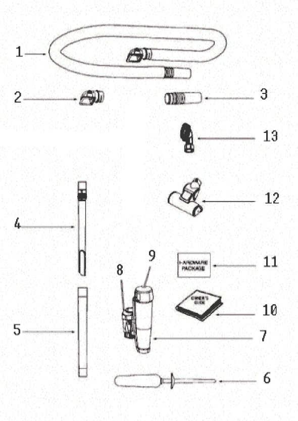Page A Diagram and Parts List for 8853AVZ-2  Eureka Upright Vacuum