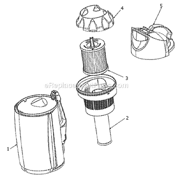 Page B Diagram and Parts List for 8871AZ  Eureka Upright Vacuum
