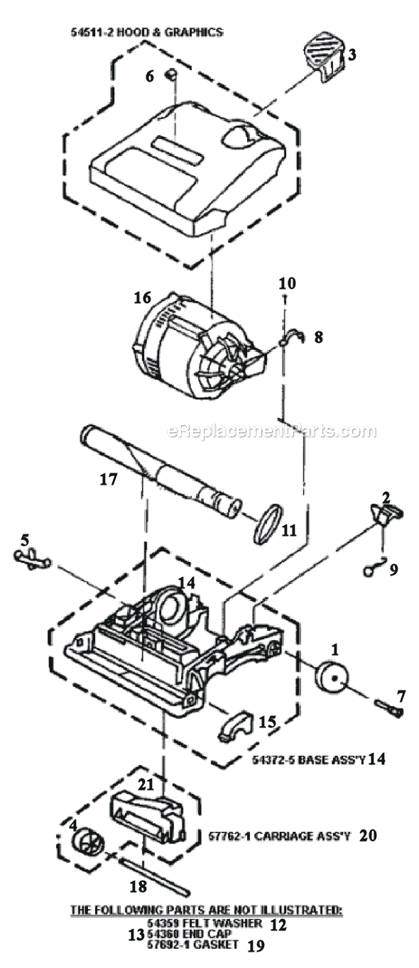 Page D Diagram and Parts List for 9002A  Eureka Upright Vacuum