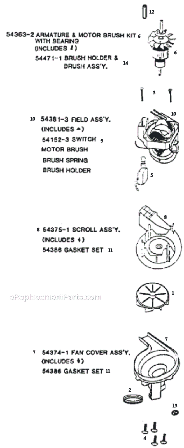 Page C Diagram and Parts List for 9201AT  Eureka Upright Vacuum