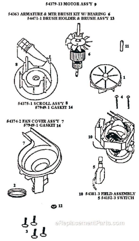 Page C Diagram and Parts List for 9201DT  Eureka Upright Vacuum