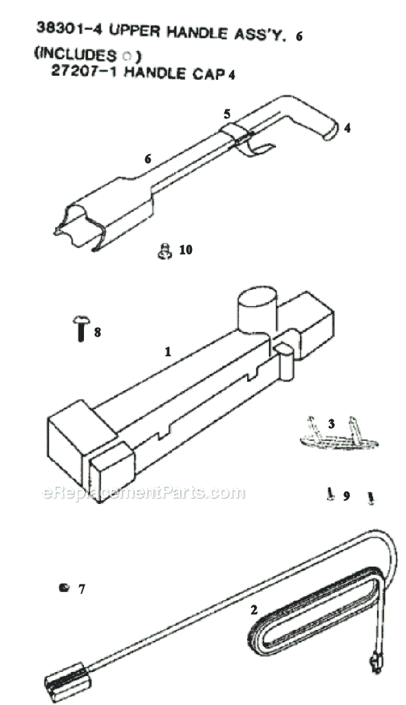 Page D Diagram and Parts List for 9202BT  Eureka Upright Vacuum