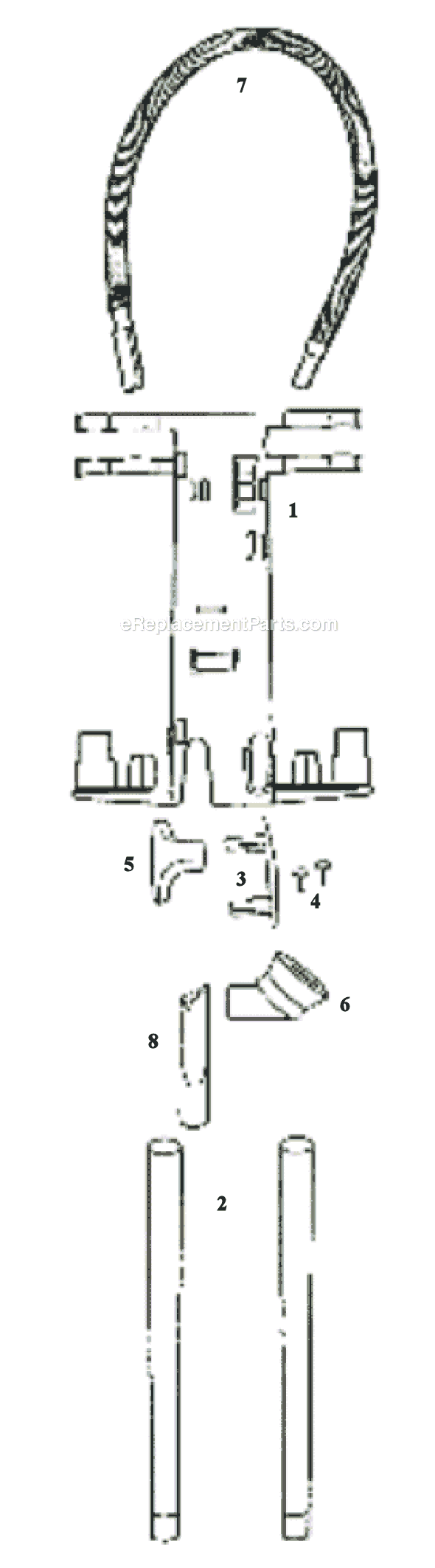 Page A Diagram and Parts List for 9202DT  Eureka Upright Vacuum