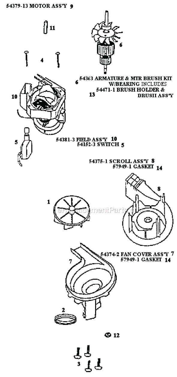 Page C Diagram and Parts List for 9202DT  Eureka Upright Vacuum