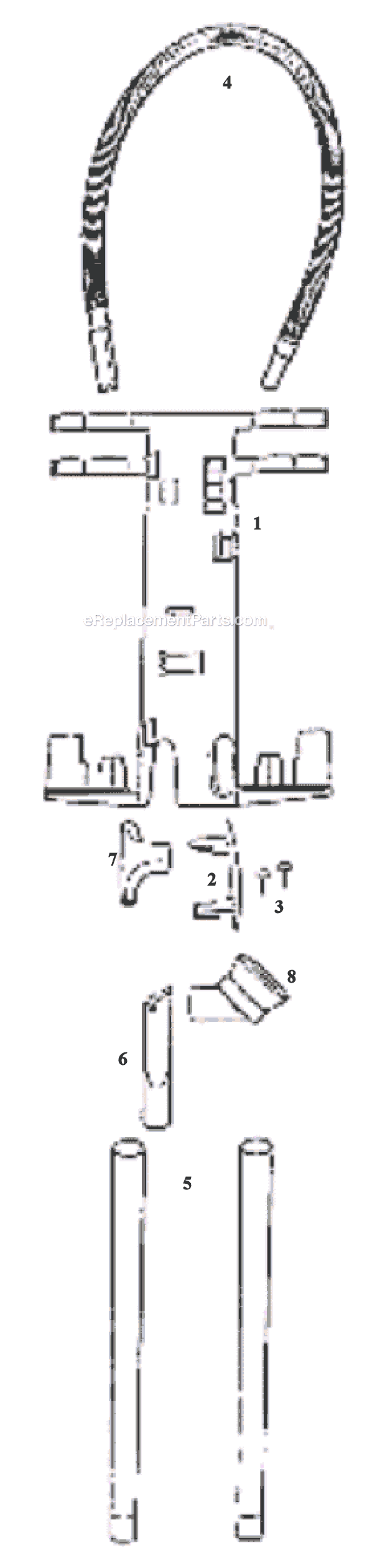 Page A Diagram and Parts List for 9202ETX  Eureka Upright Vacuum