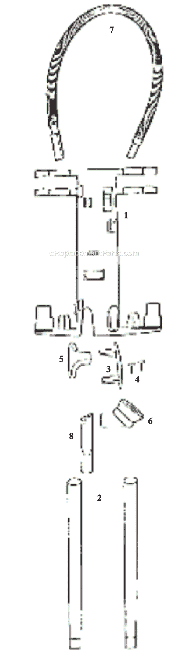 Page A Diagram and Parts List for 9202ET  Eureka Upright Vacuum