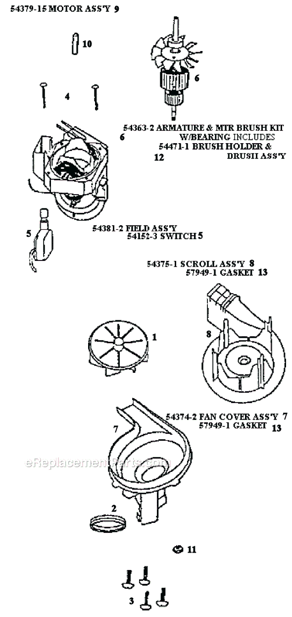 Page C Diagram and Parts List for 9202ET  Eureka Upright Vacuum