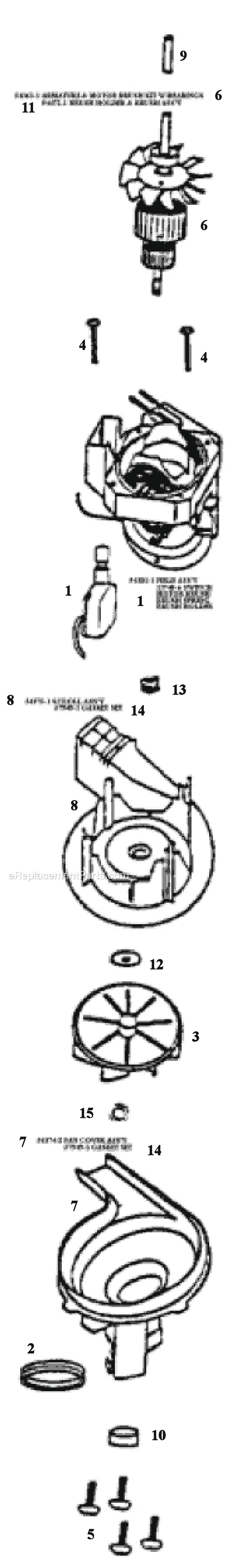 Page C Diagram and Parts List for 9205DT  Eureka Upright Vacuum