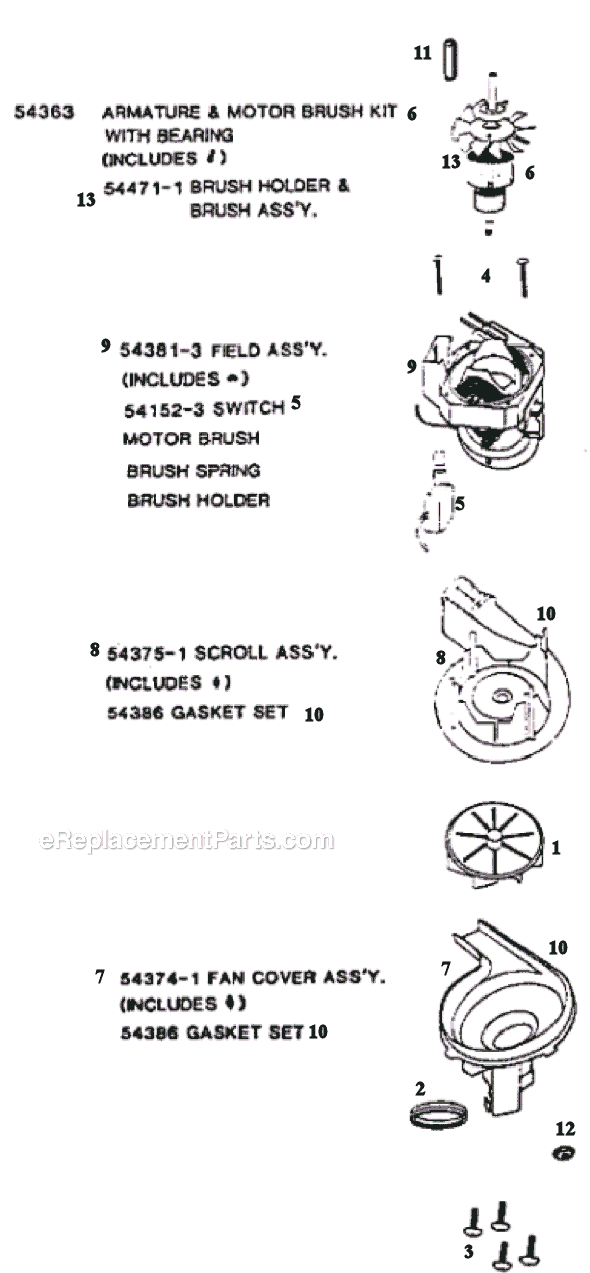 Page C Diagram and Parts List for 9302AT  Eureka Upright Vacuum