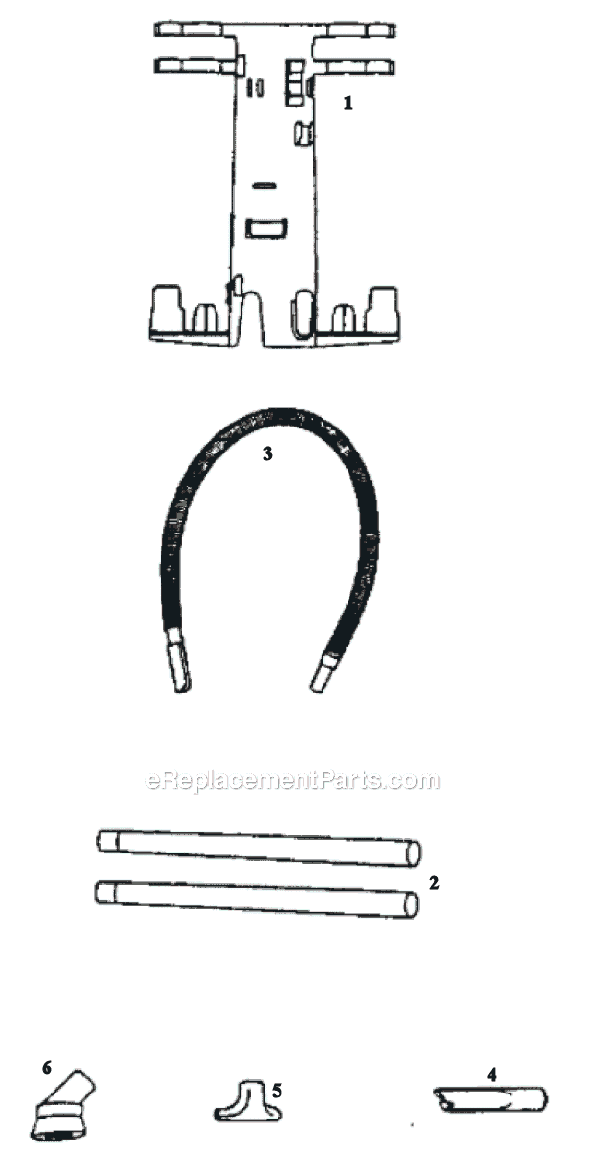 Page B Diagram and Parts List for 9334AT  Eureka Upright Vacuum