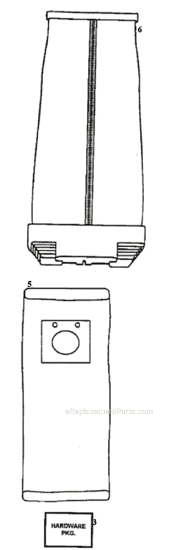 Page D Diagram and Parts List for 9334BT  Eureka Upright Vacuum