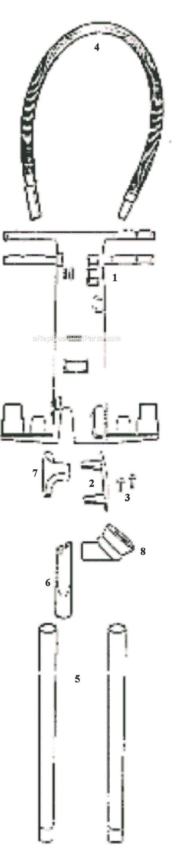 Page A Diagram and Parts List for 9334DTX  Eureka Upright Vacuum