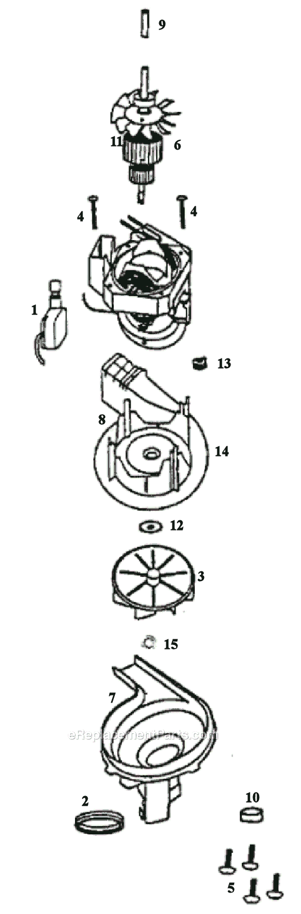 Page C Diagram and Parts List for 9334DTZ  Eureka Upright Vacuum