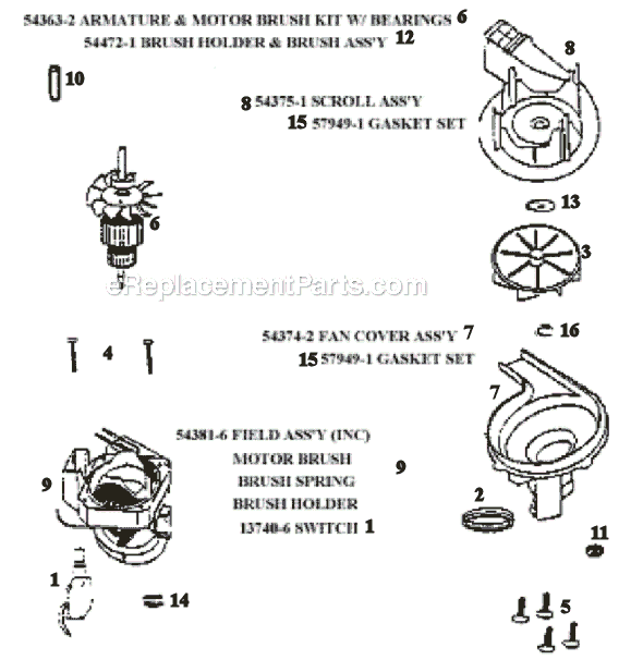Page C Diagram and Parts List for 9334ET  Eureka Upright Vacuum