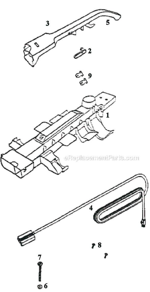 Page D Diagram and Parts List for 9334ET  Eureka Upright Vacuum