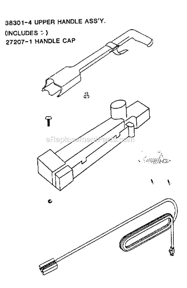 Page D Diagram and Parts List for 9410ATX  Eureka Upright Vacuum