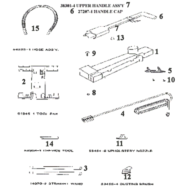 Page C Diagram and Parts List for 9410AT  Eureka Upright Vacuum
