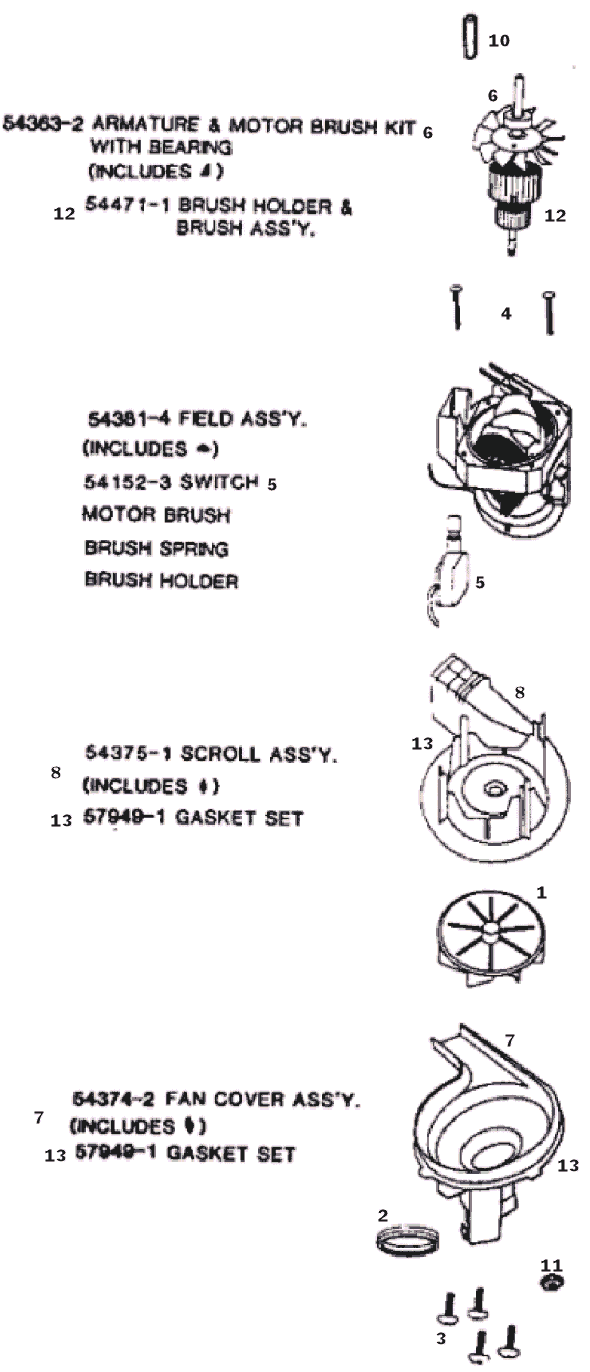 Page C Diagram and Parts List for 9410BT  Eureka Upright Vacuum