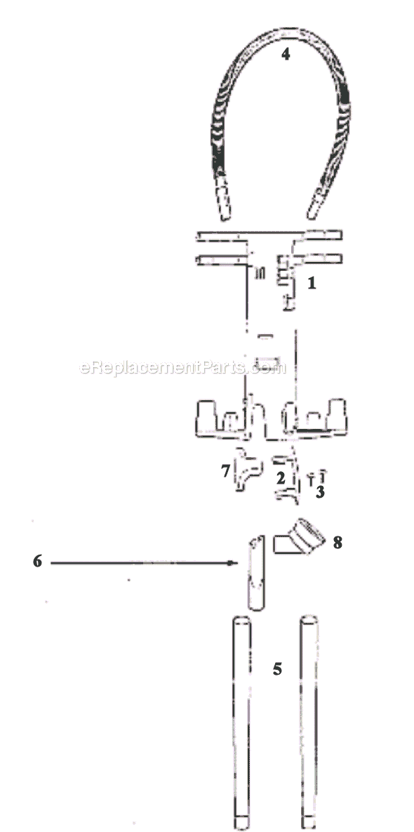 Page A Diagram and Parts List for 9410DTX  Eureka Upright Vacuum
