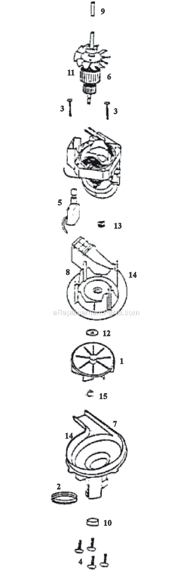 Page C Diagram and Parts List for 9410DTX  Eureka Upright Vacuum