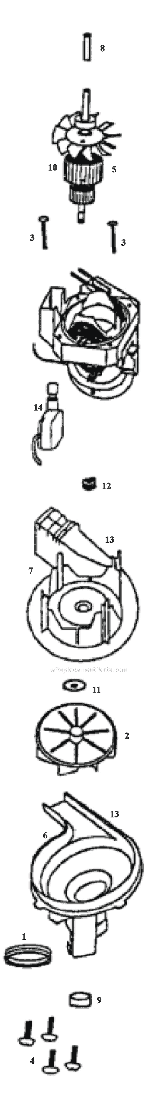 Page C Diagram and Parts List for 9410ET  Eureka Upright Vacuum
