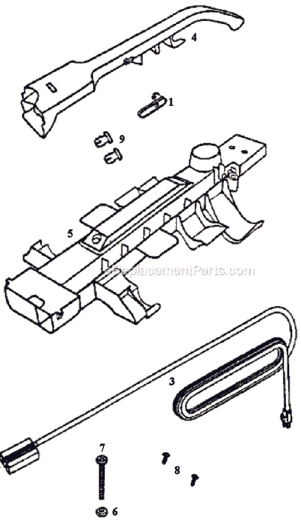 Page D Diagram and Parts List for 9410ET  Eureka Upright Vacuum