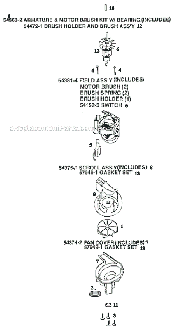 Page C Diagram and Parts List for 9620BTX  Eureka Upright Vacuum