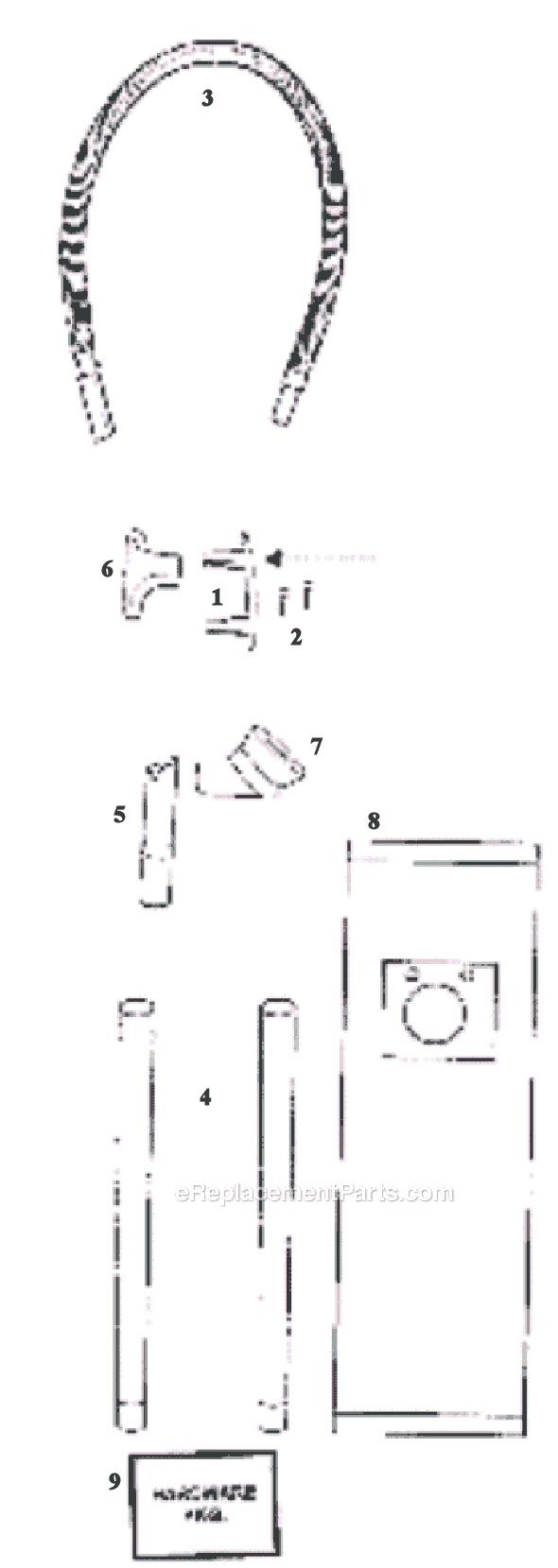 Page A Diagram and Parts List for 9732AT  Eureka Upright Vacuum