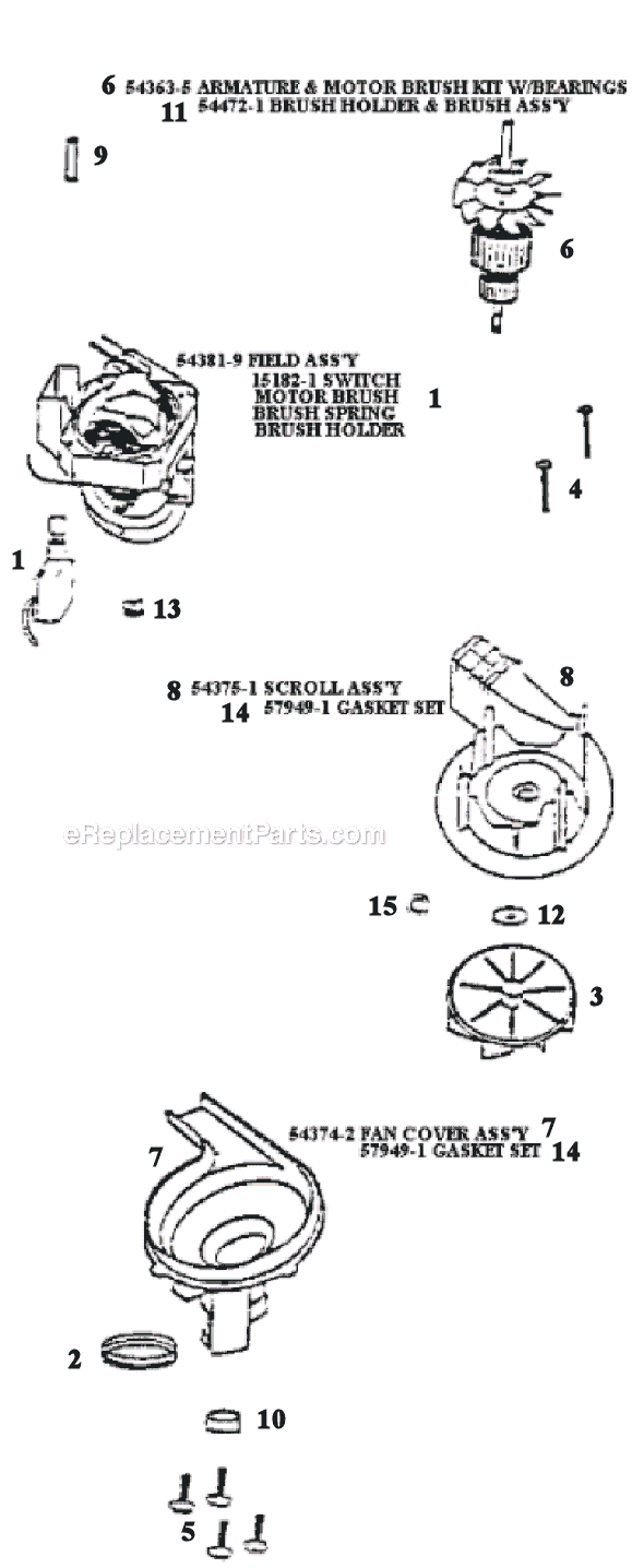 Page C Diagram and Parts List for 9732AT  Eureka Upright Vacuum