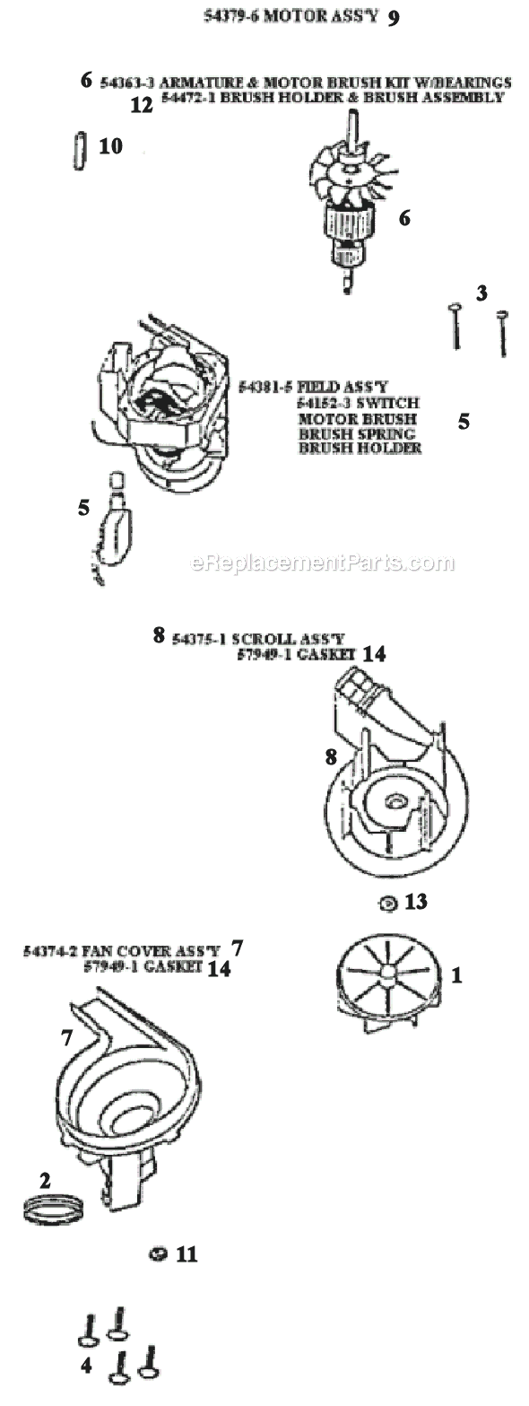 Page C Diagram and Parts List for 9733AT  Eureka Upright Vacuum