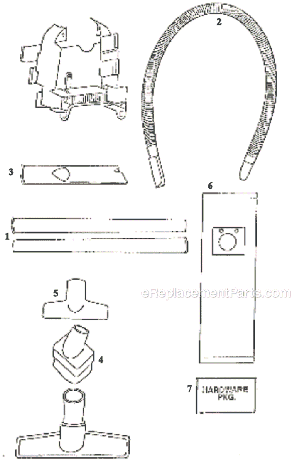 Page A Diagram and Parts List for 9734BTH  Eureka Upright Vacuum