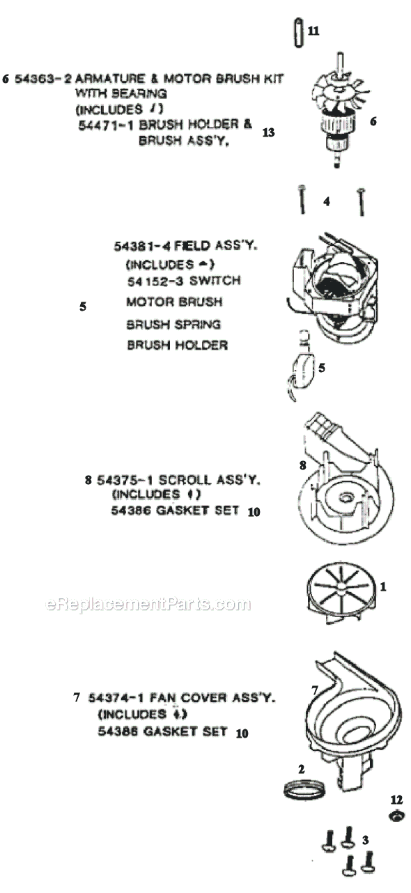Page C Diagram and Parts List for 9740AT  Eureka Upright Vacuum