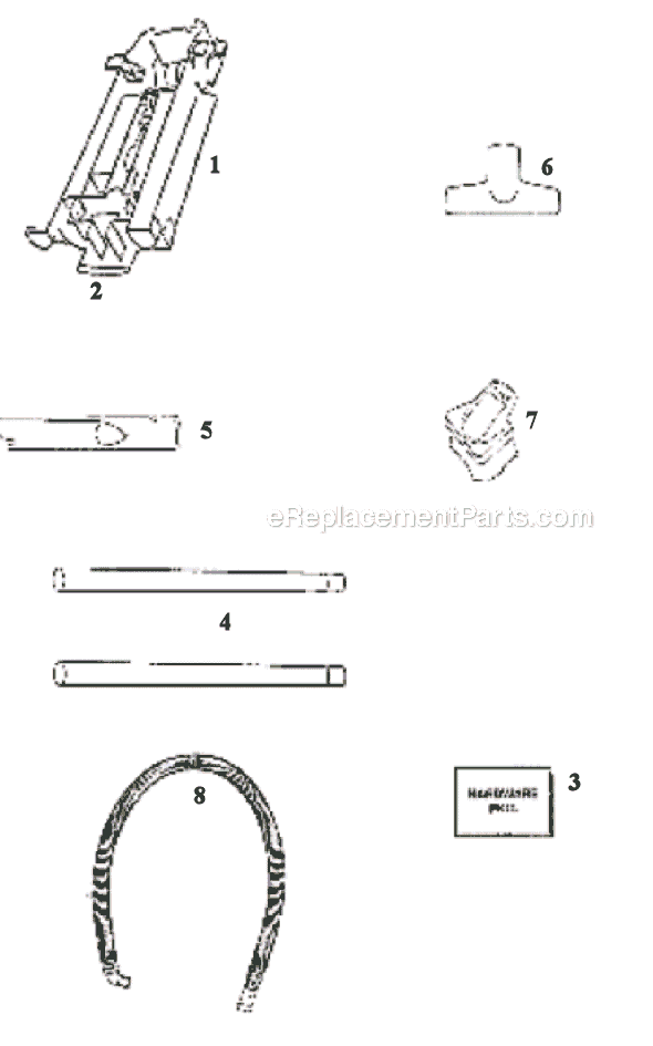 Page A Diagram and Parts List for 9834DTH  Eureka Upright Vacuum