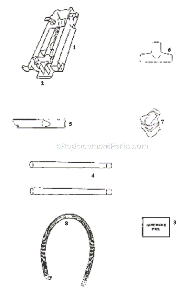 Page A Diagram and Parts List for 9834DT  Eureka Upright Vacuum