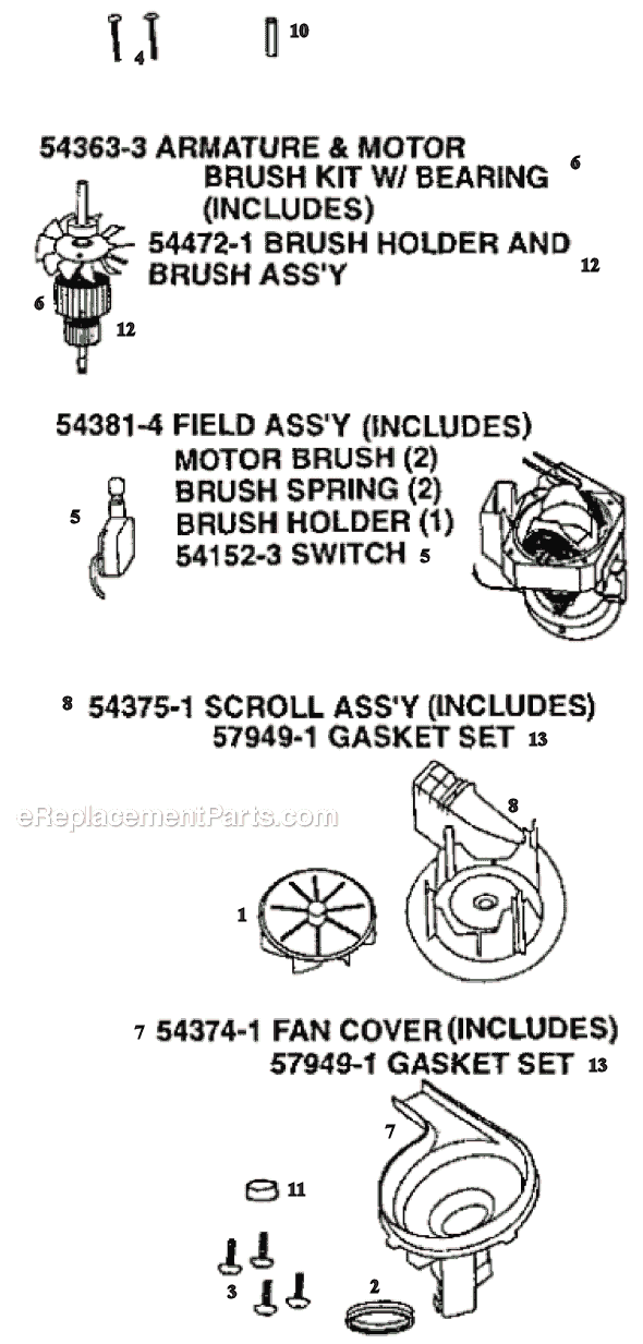Page C Diagram and Parts List for 9845AT  Eureka Upright Vacuum