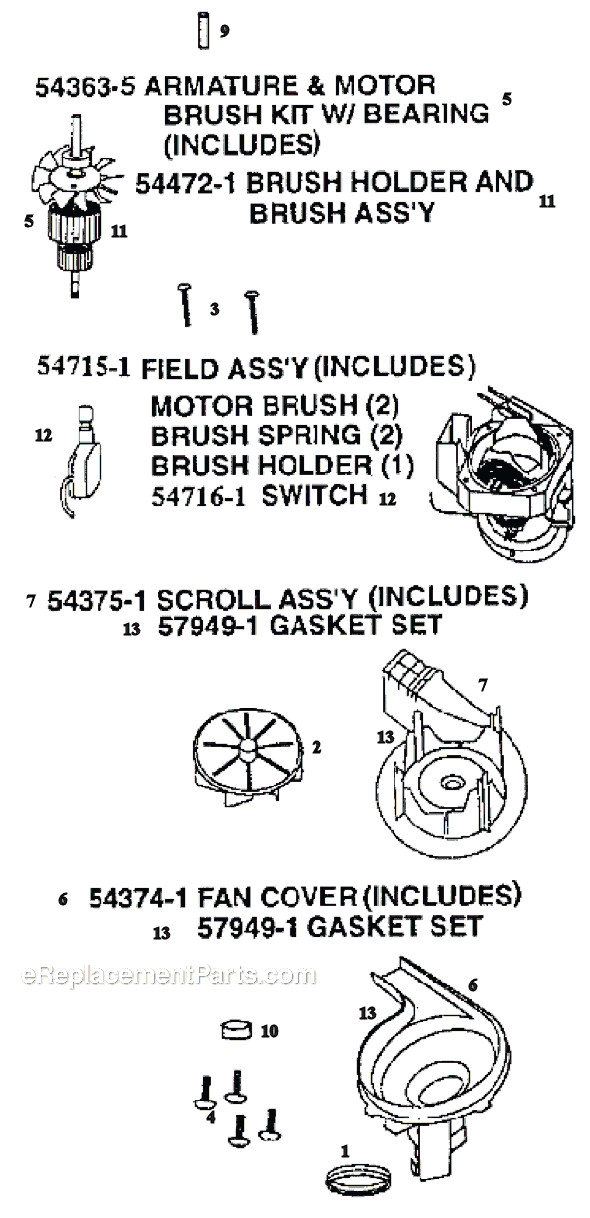 Page C Diagram and Parts List for 9845BT  Eureka Upright Vacuum