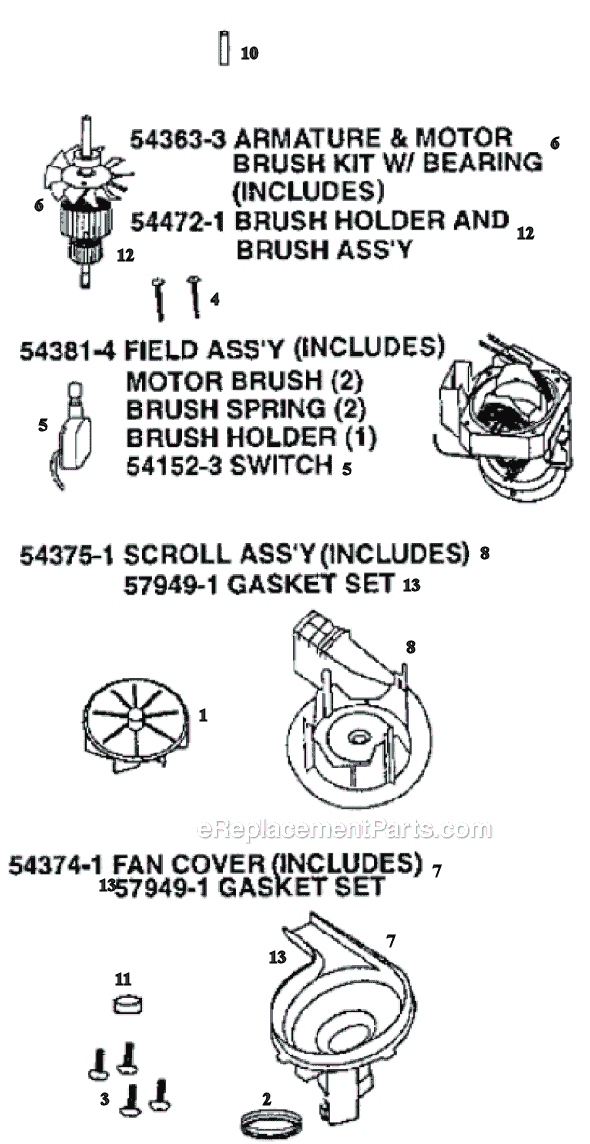 Page C Diagram and Parts List for 9855AT  Eureka Upright Vacuum