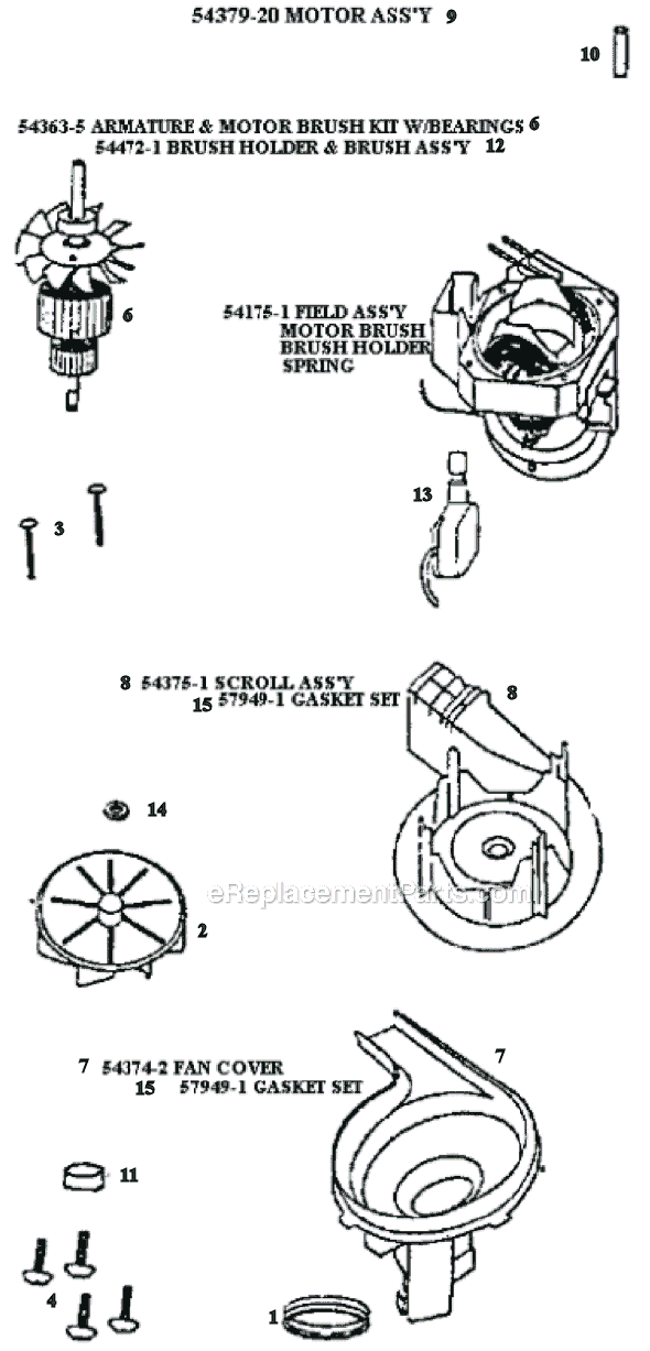 Page C Diagram and Parts List for 9855BTV  Eureka Upright Vacuum
