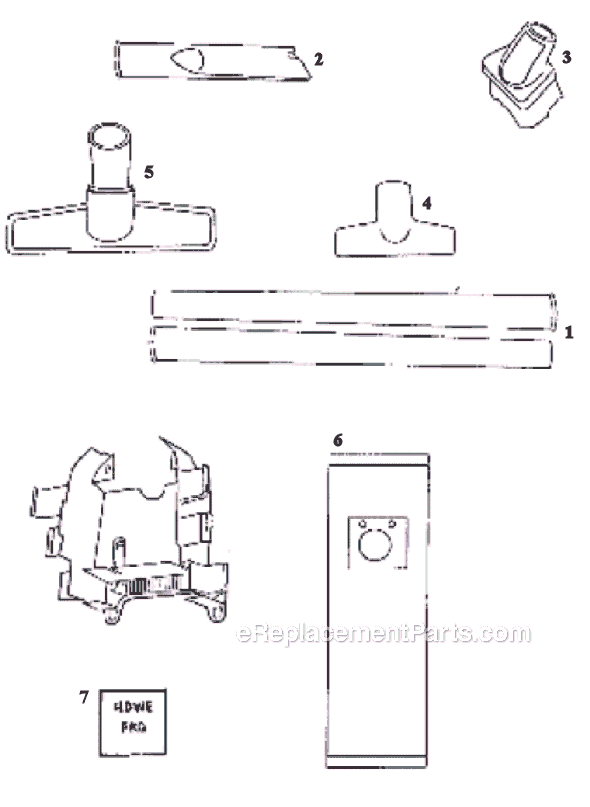 Page A Diagram and Parts List for 9872AT  Eureka Upright Vacuum