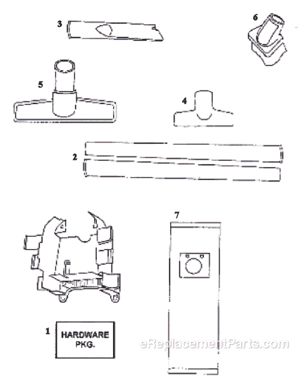 Page A Diagram and Parts List for 9875AT  Eureka Upright Vacuum