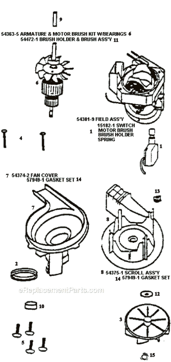 Page C Diagram and Parts List for 9875DT  Eureka Upright Vacuum