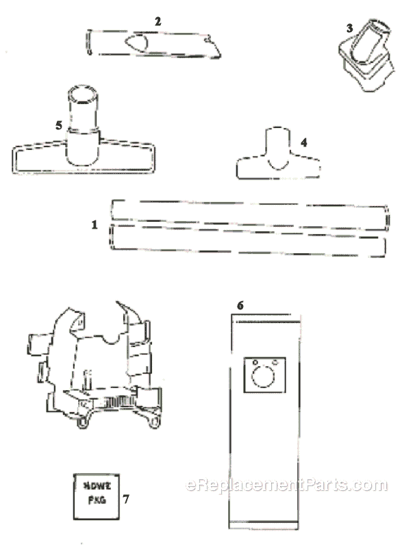 Page A Diagram and Parts List for 9876AT  Eureka Upright Vacuum