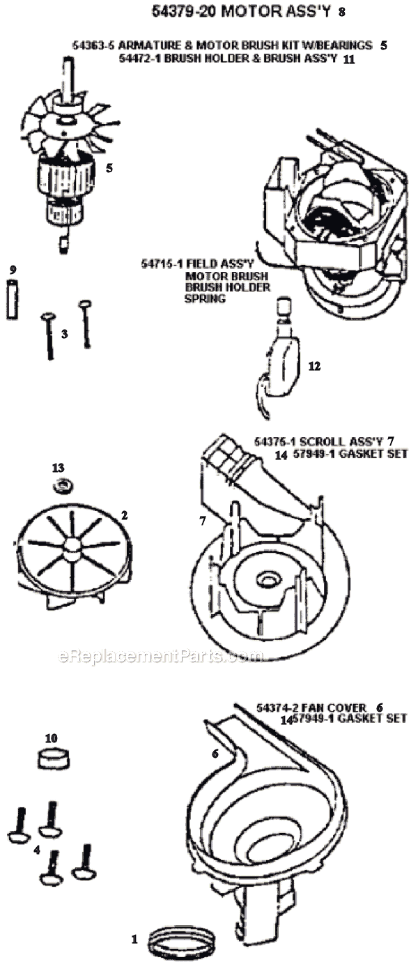 Page C Diagram and Parts List for 9876AT  Eureka Upright Vacuum