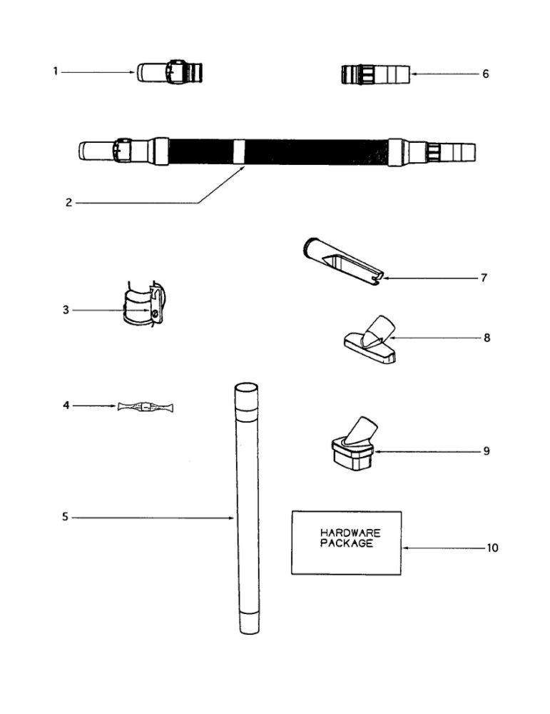 Hose Diagram and Parts List for S4170AT-1  Eureka Upright Vacuum