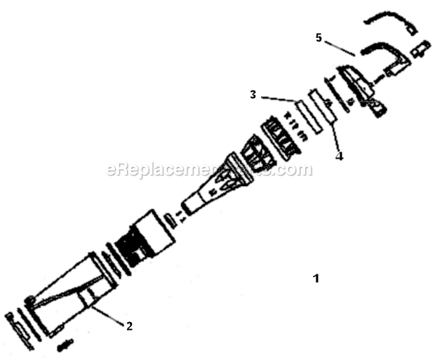 Page A Diagram and Parts List for AS5203A  Eureka Upright Vacuum
