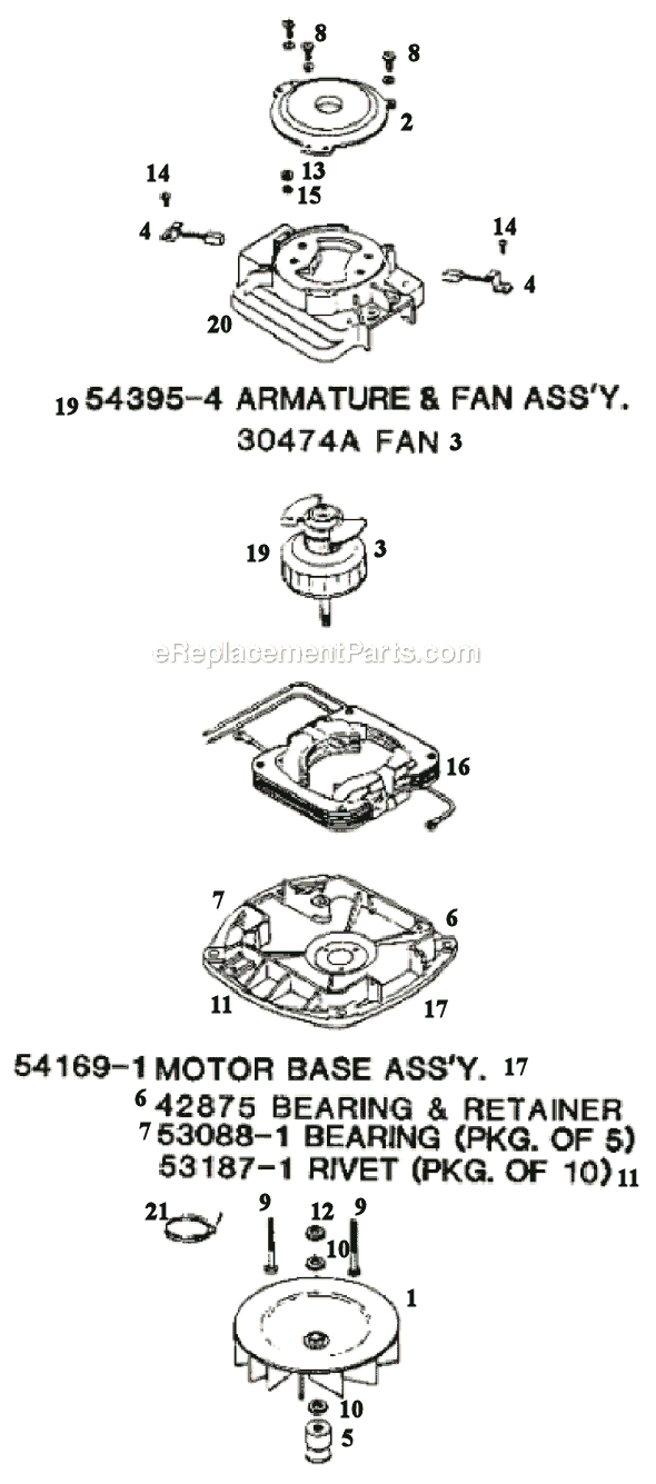 Page B Diagram and Parts List for C2032A  Eureka Upright Vacuum