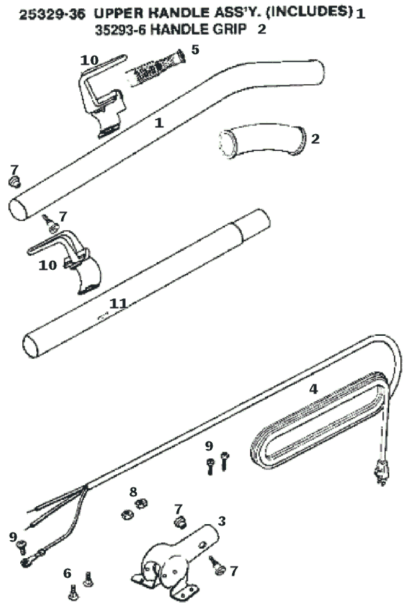 Page D Diagram and Parts List for C2094D  Eureka Upright Vacuum