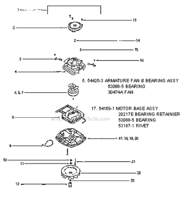 Page C Diagram and Parts List for C2094FB  Eureka Upright Vacuum
