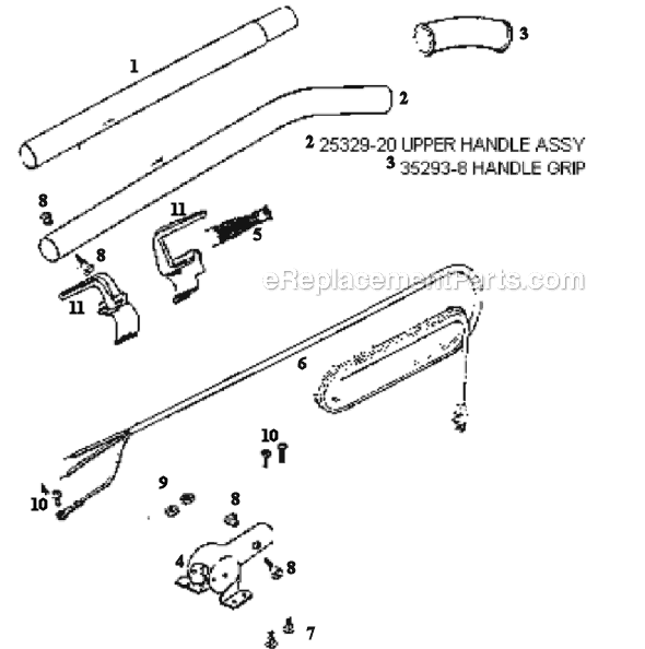 Page D Diagram and Parts List for C2094F  Eureka Upright Vacuum