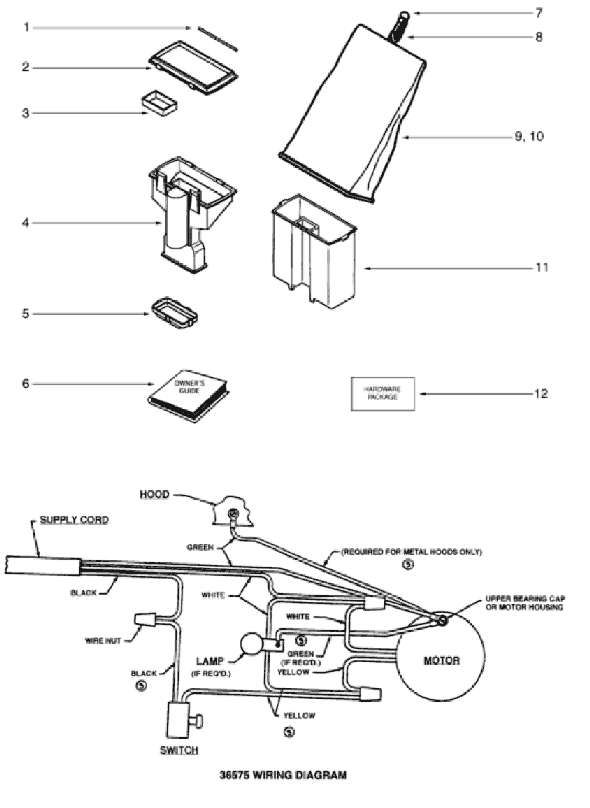 Page A Diagram and Parts List for C2132B  Eureka Upright Vacuum